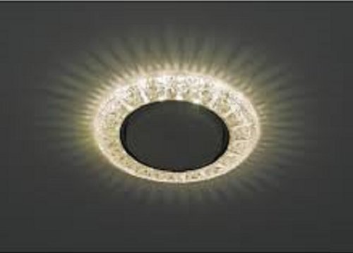 Светильник встраиваемый с подсветкой Эра DK LD22 CHP/WH GX53 220В 13Вт МАХ  Шампань картинка 